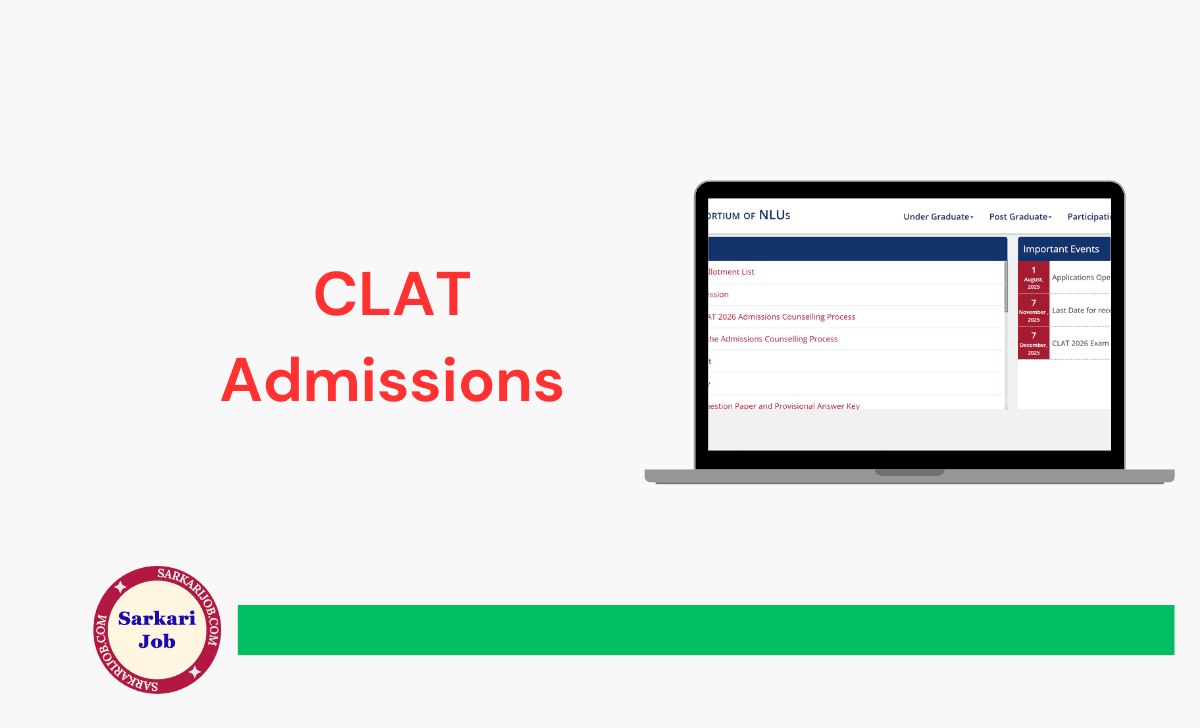CLAT Admission Online Form 2026
