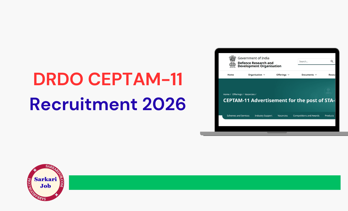 DRDO CEPTAM-11 Recruitment 2026