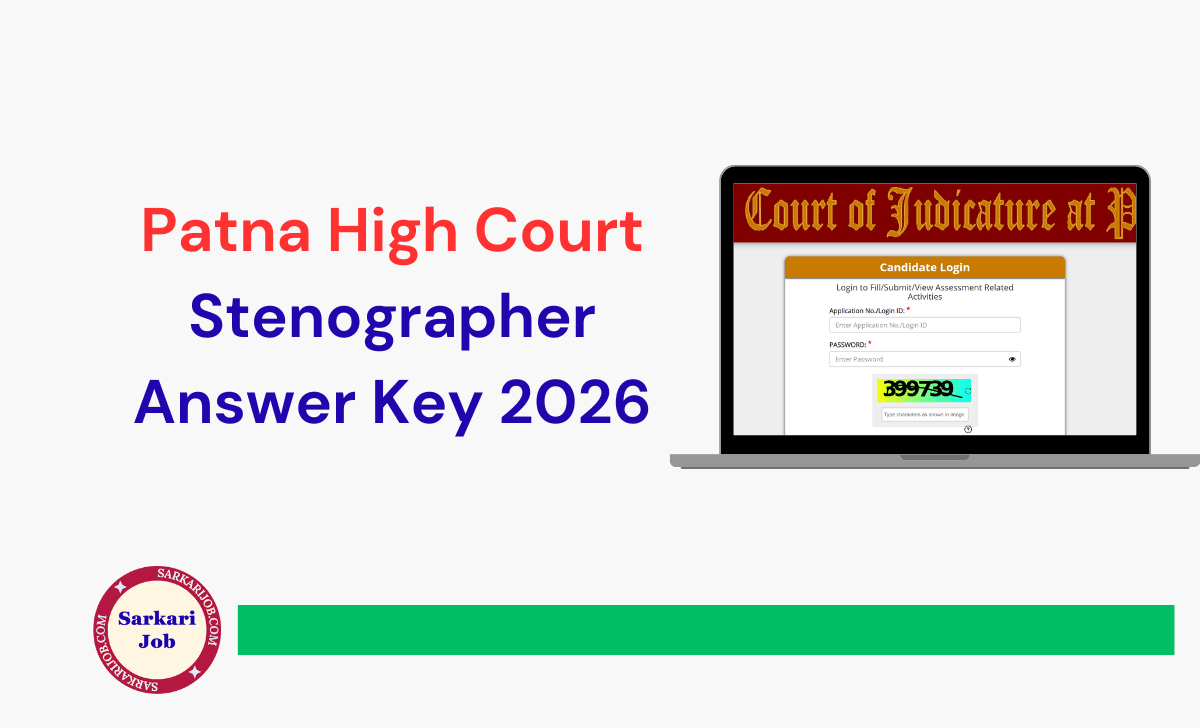 Patna High Court Stenographer Answer Key 2026