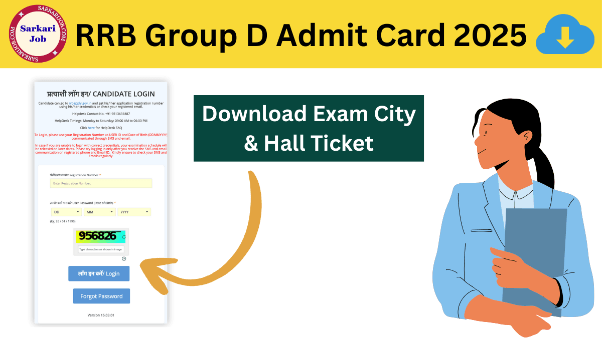 Railway RRB Group D Admit Card 2025