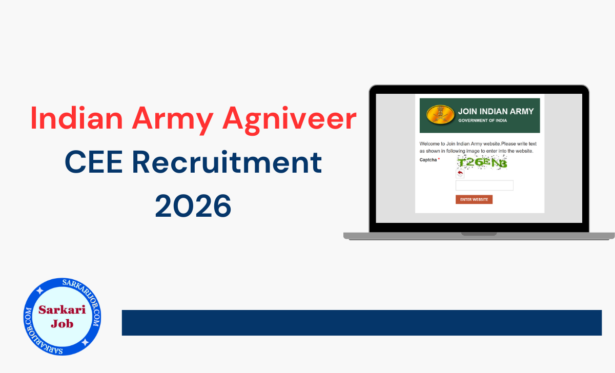 Indian Army Agniveer CEE Recruitment 2026 notification details