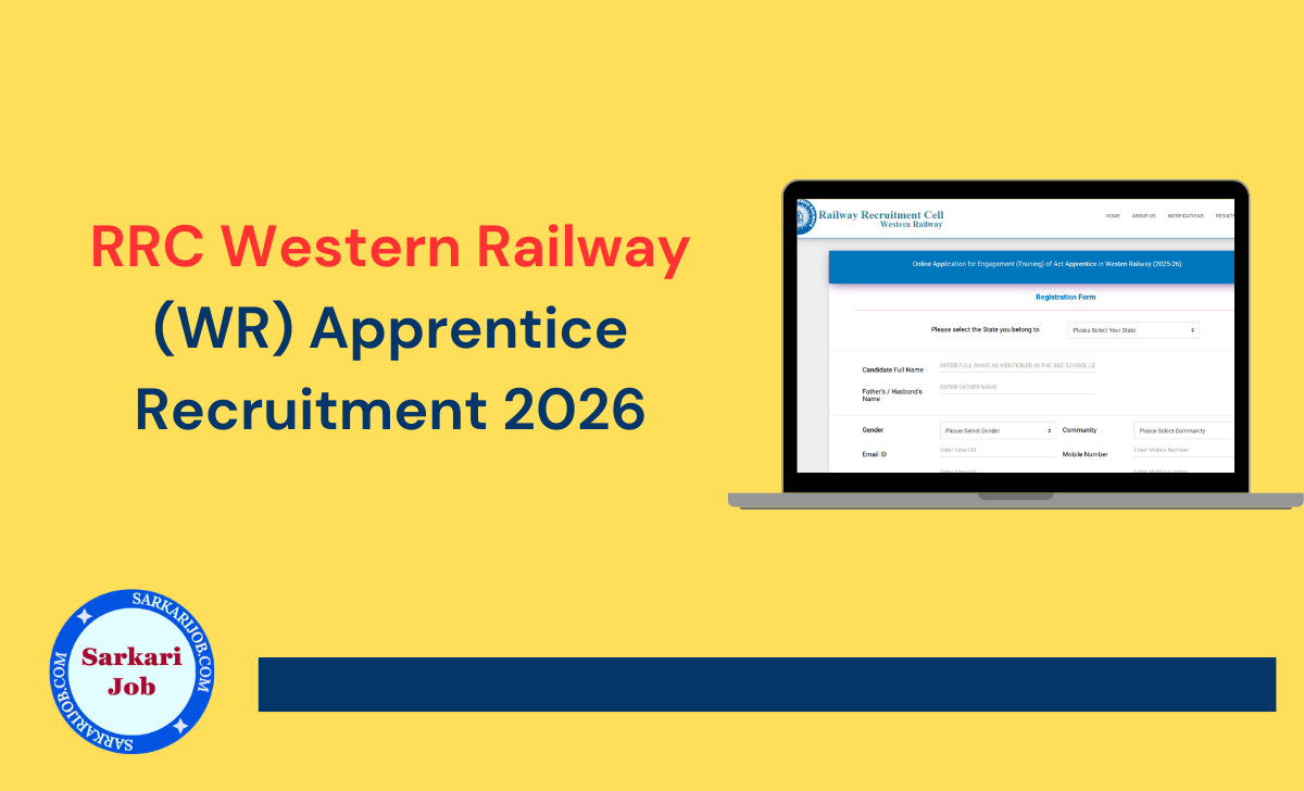 RRC Western Railway (WR) Apprentice Recruitment 2026 notification details