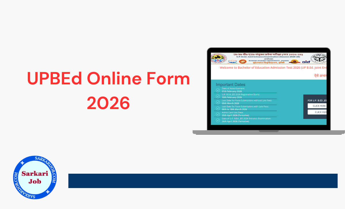 UPBEd Online Form 2026 notification details