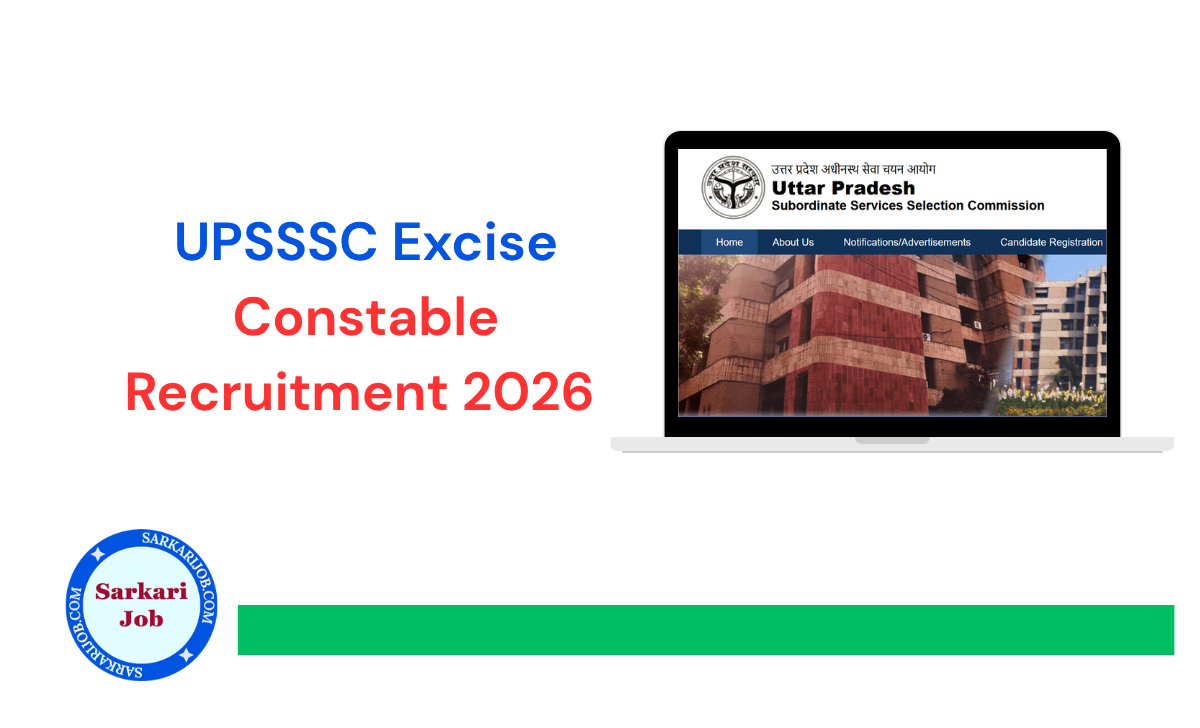 UPSSSC Excise Constable Recruitment 2026 notification details