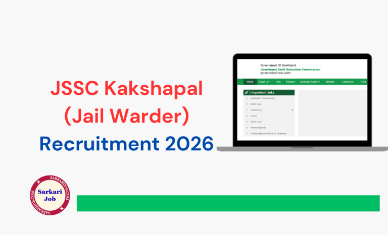 JSSC Kakshapal (Jail Warder) Recruitment 2026