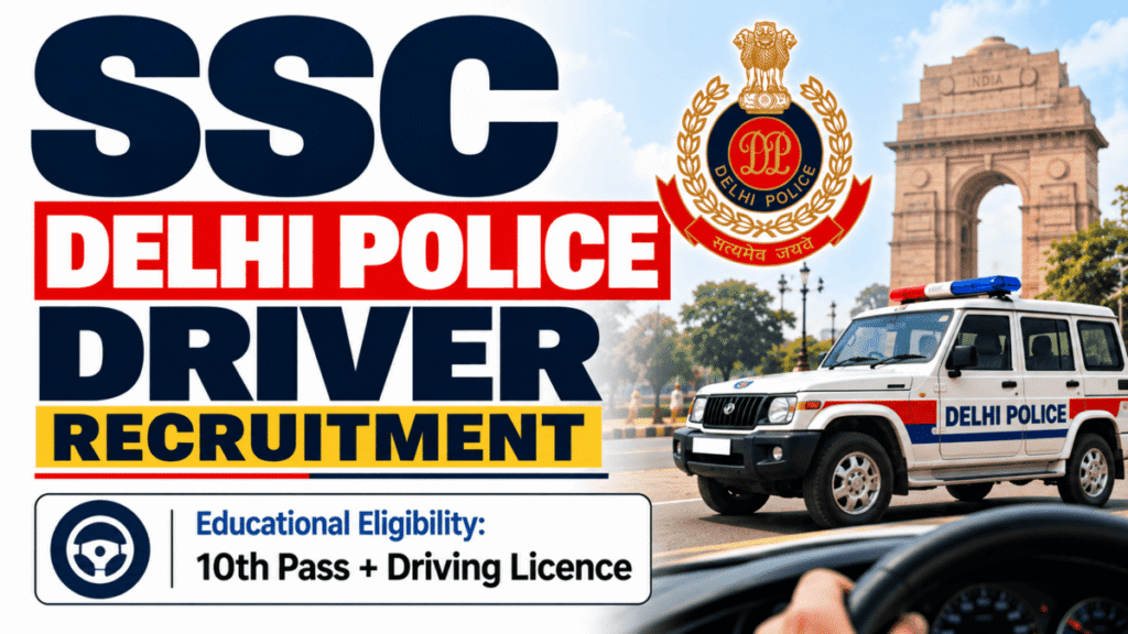 SSC Delhi Police Driver Driver Physical Admit Card 2026 notification details