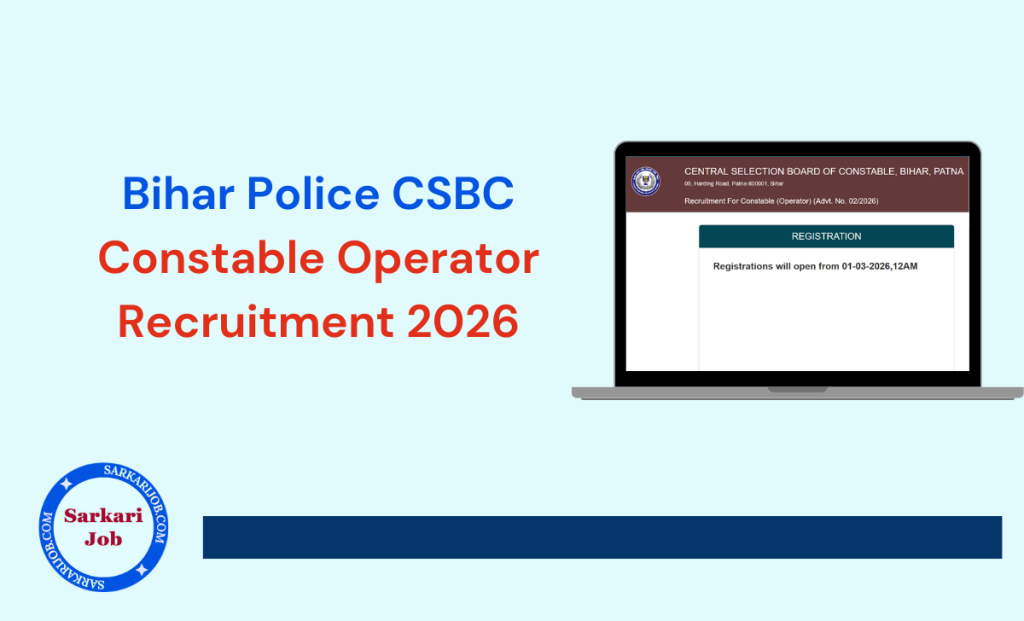 Bihar Police CSBC Constable Operator Result 2026 notification details