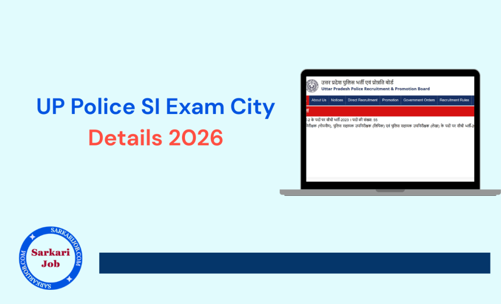 UP Police SI Final Result 2026 notification details