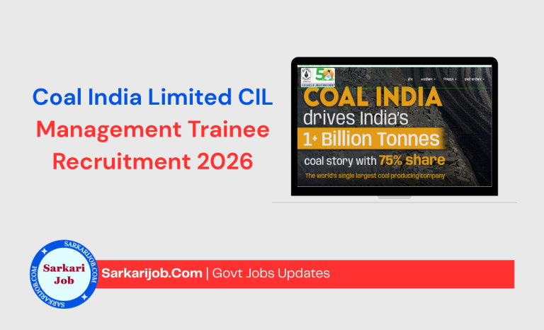 Coal India Limited CIL Management Trainee Recruitment Admit Card 2026