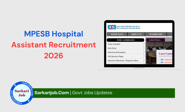 MPESB Hospital Assistant Answer Key 2026