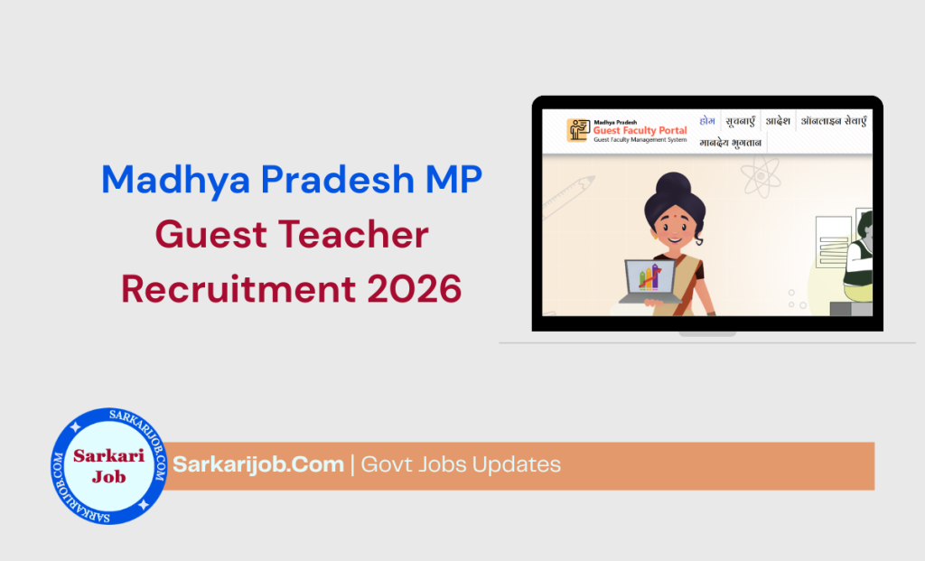 Madhya Pradesh Guest Teacher Recruitment 2026 notification details