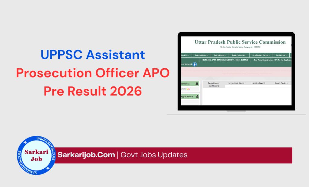 UPPSC APO Mains Admit Card 2026 notification details