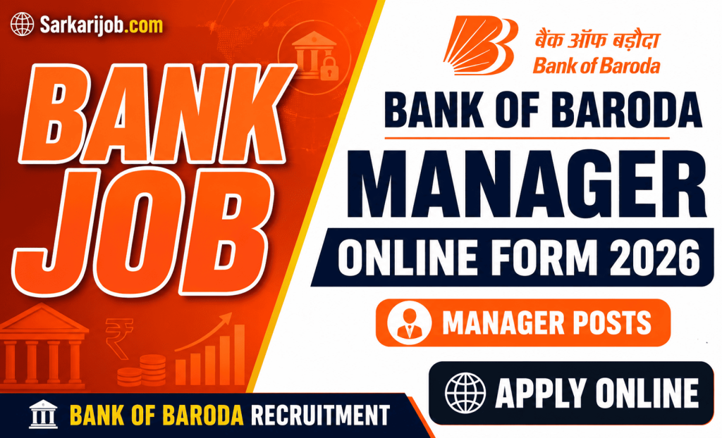 Bank of Baroda BOB Manager Recruitment 2026 notification details