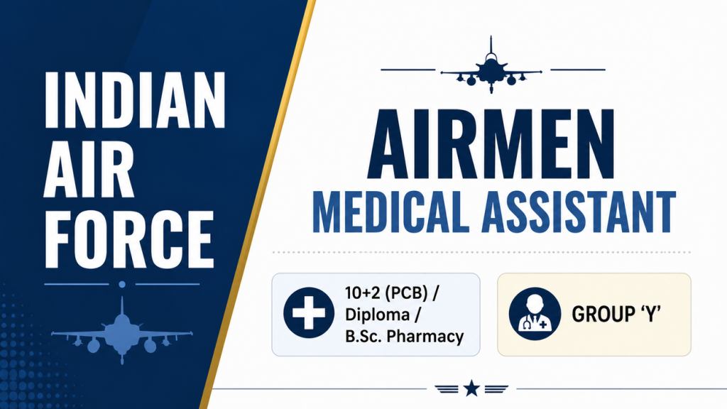 Indian Air Force Airmen Group Y Medical Assistant Recruitment Admit Card 2026 notification details