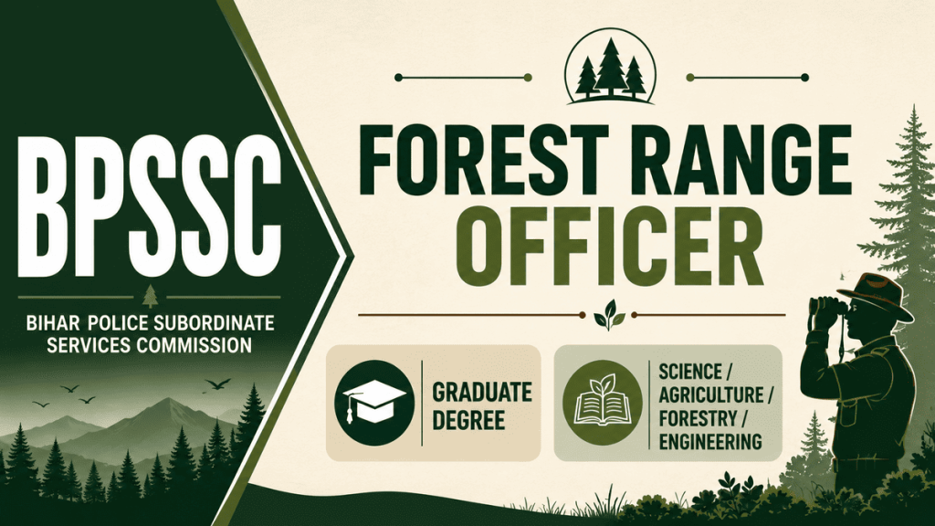 BPSSC Bihar Forest Range Officer (FRO) Recruitment Online Form 2026 notification details