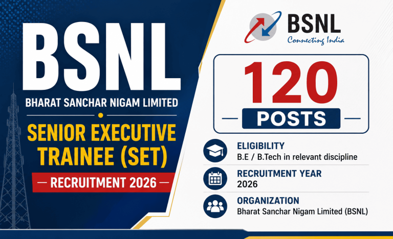 BSNL Senior Executive Trainee SET Answer Key 2026