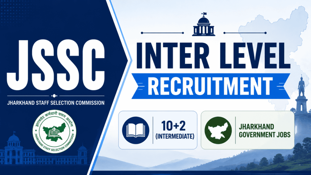JSSC 10+2 Inter Level JILCCE Recruitment Online form 2026 notification details