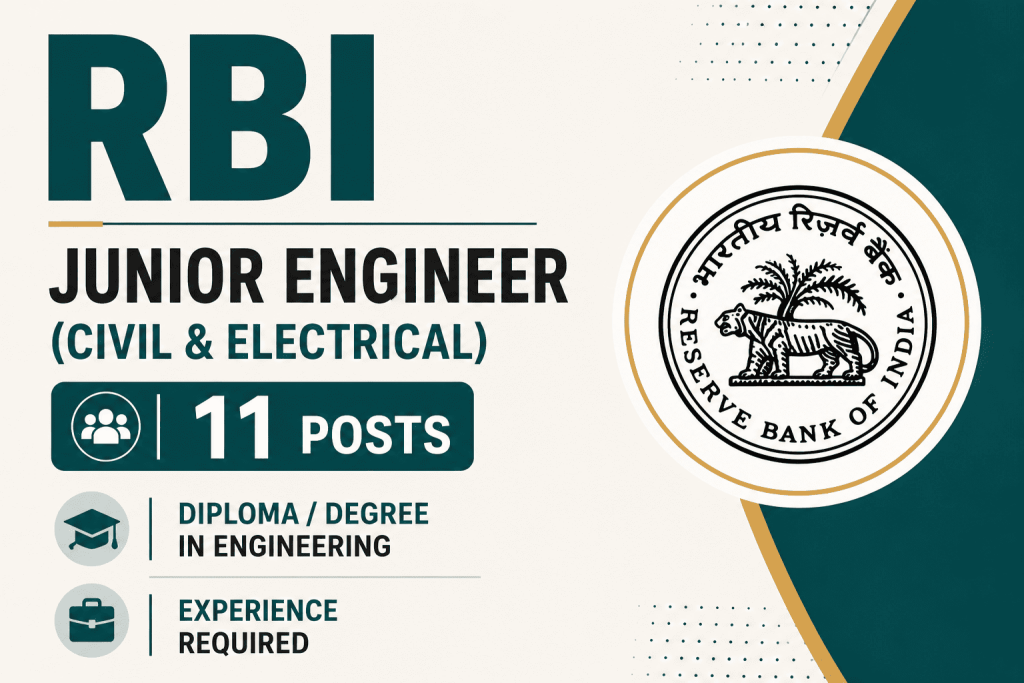 Reserve Bank of India RBI Junior Engineer Result 2026 notification details