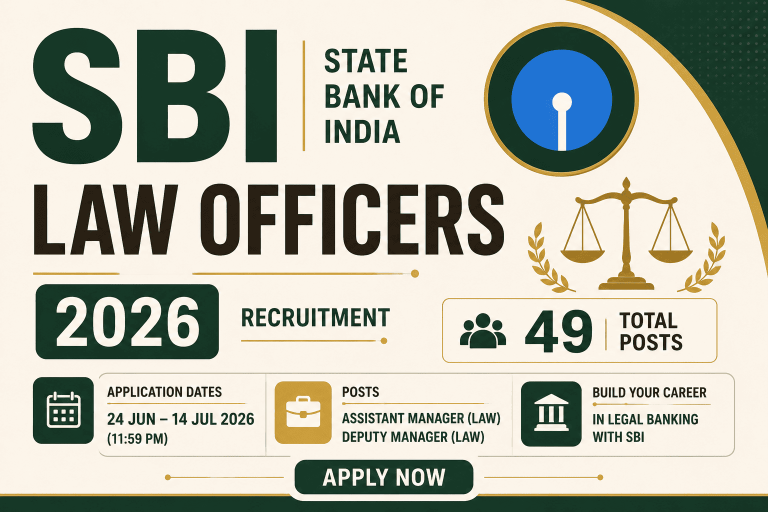 SBI Assistant Manager Law, Deputy Manager Law Admit Card 2026