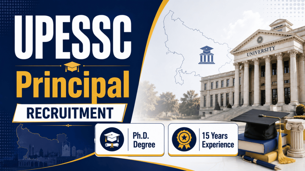 UPESSC UP Principal Recruitment Online Form 2026 notification details