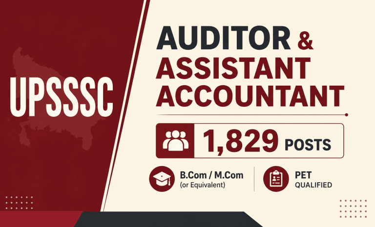 UPSSSC Auditor and Assistant Accountant Recruitment 2026