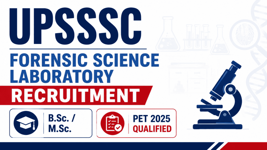 UPSSSC Forensic Science Laboratory Recruitment Admit Card 2026 notification details