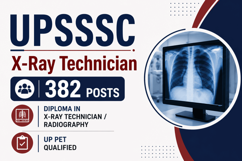 UPSSSC X Ray Technician 2023 Final Result 2026 notification details