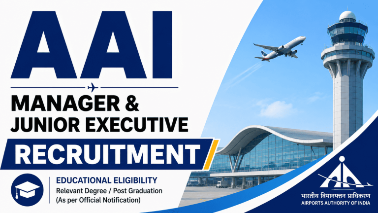 AAI Manager & Junior Executive Recruitment 2026