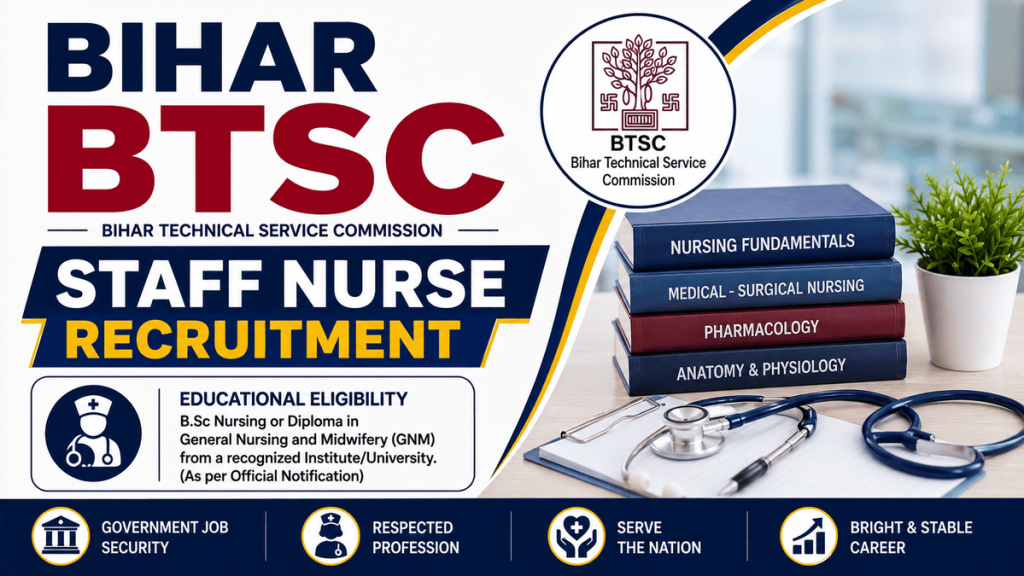 Bihar BTSC Staff Nurse Recruitment 2025 Result notification details