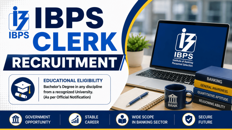 IBPS Clerk 16th Recruitment Online Form 2026 (Extended)