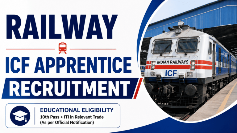 Railway ICF Apprentice Online Form 2026