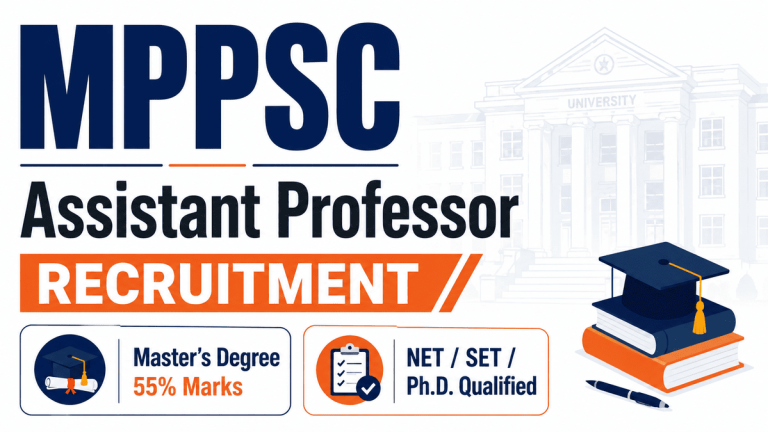MPPSC Assistant Professor Recruitment Result 2026