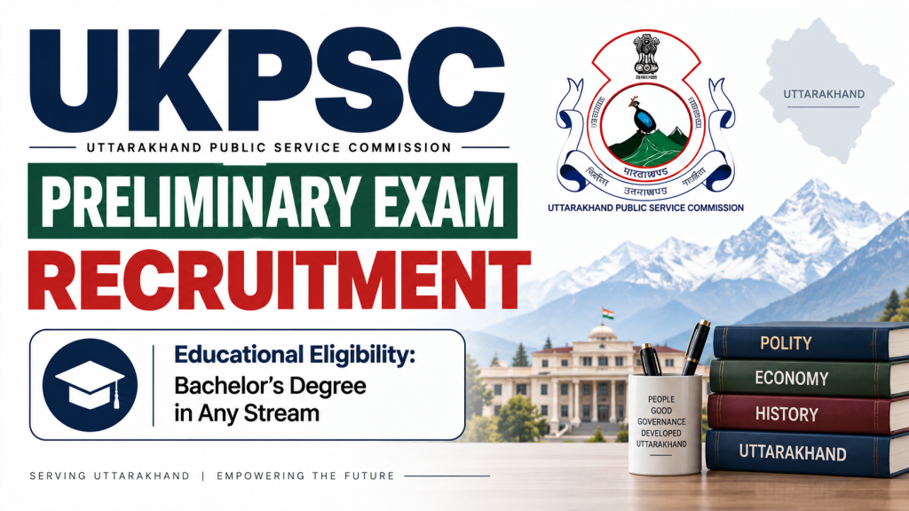 UKPSC Recruitment Pre 2026 Online Form notification details