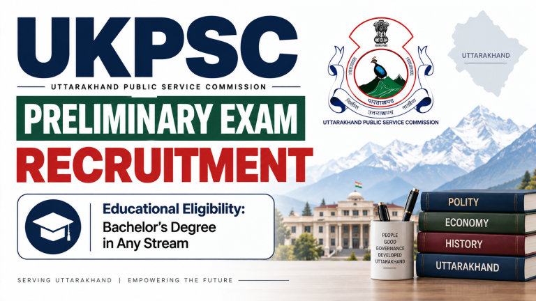 UKPSC Recruitment Pre 2026 Online Form