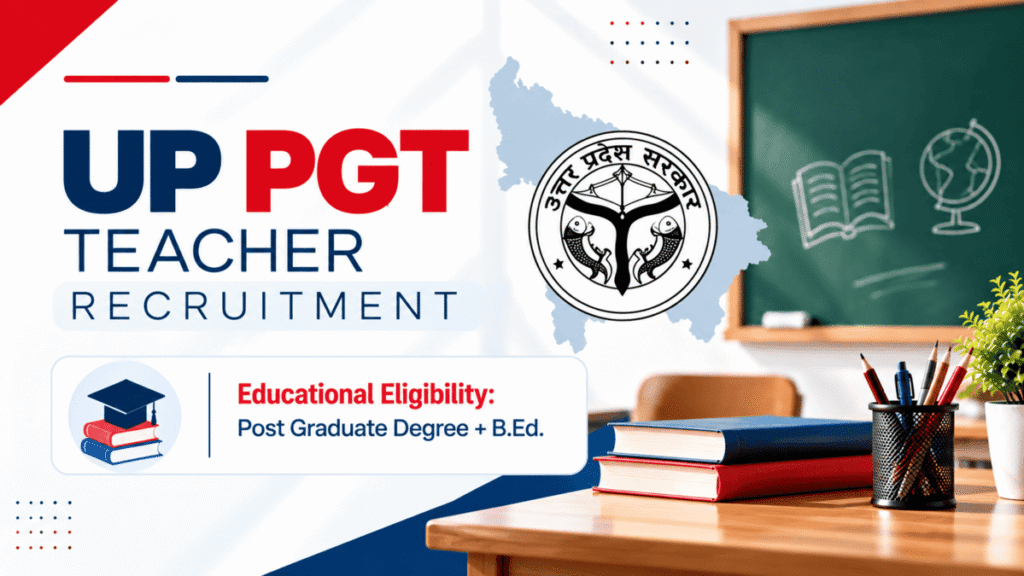 UP PGT Teacher Recruitment Online Form 2026 notification details