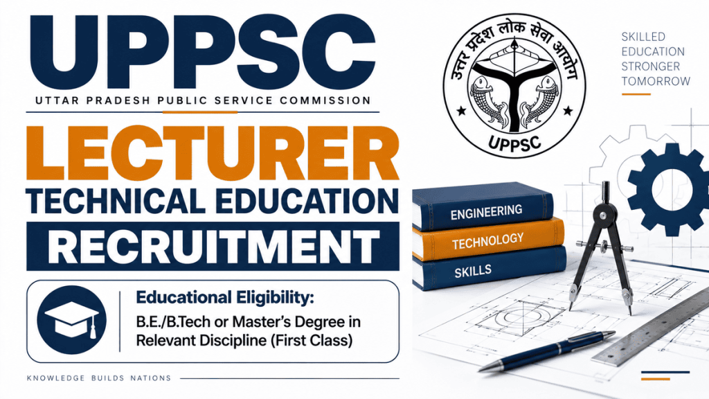 UPPSC Lecturer Technical Education Recruitment Admit Card 2026 notification details