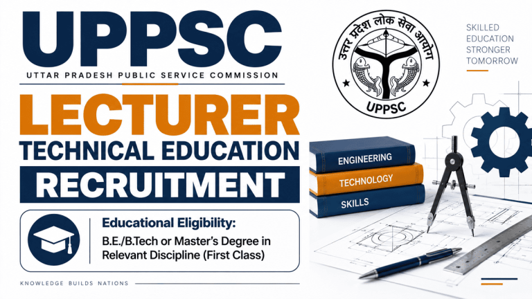 UPPSC Lecturer Technical Education Recruitment Admit Card 2026