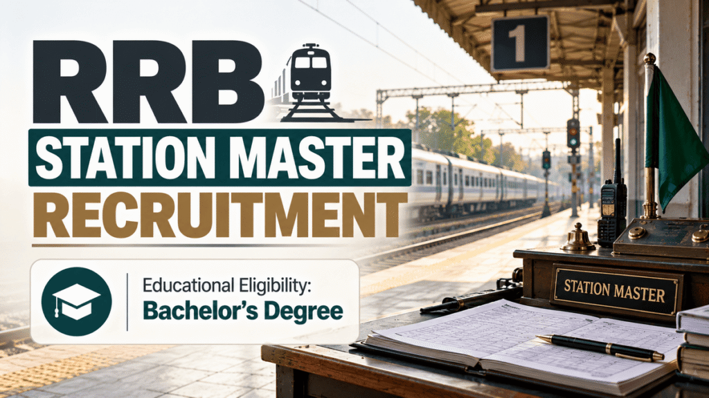 Railway RRB Station Master Recruitment Online Form 2026 notification details