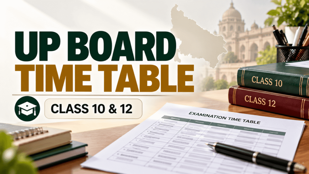 UPMSP UP Board 10th and 12th Time Table 2027 notification details